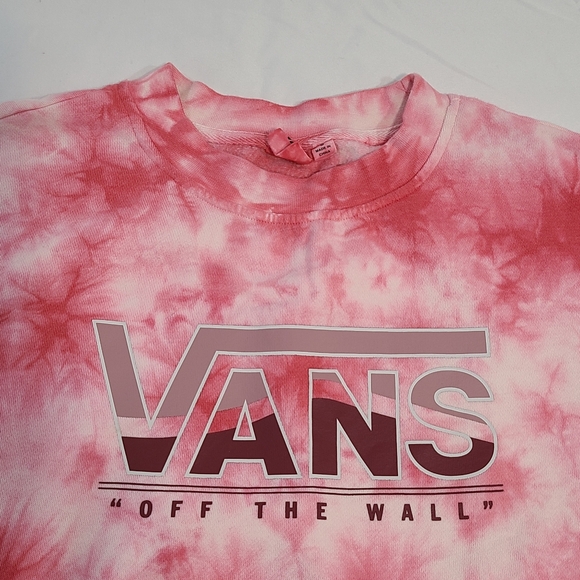 Vans Pink & Red Tie-Dye Crewneck Sweatshirt - Picture 7 of 16